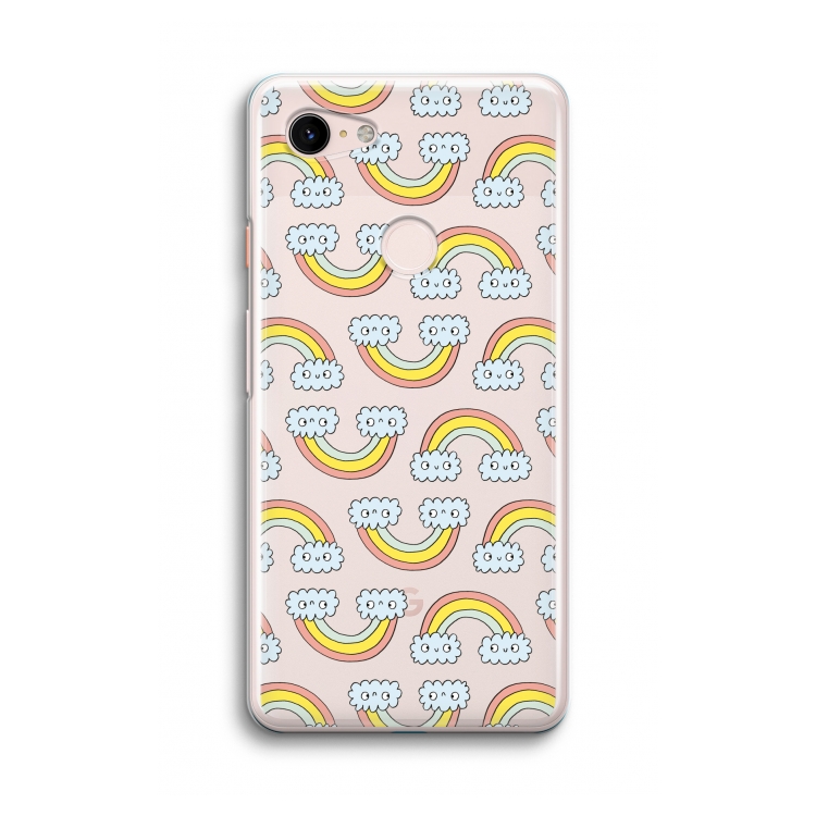 Regenboog: Google Pixel 3 Transparant Hoesje
