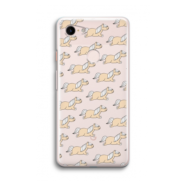 Ponys: Google Pixel 3 Transparant Hoesje