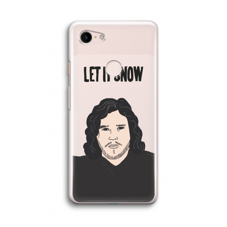 Let It Snow: Google Pixel 3 Transparant Hoesje