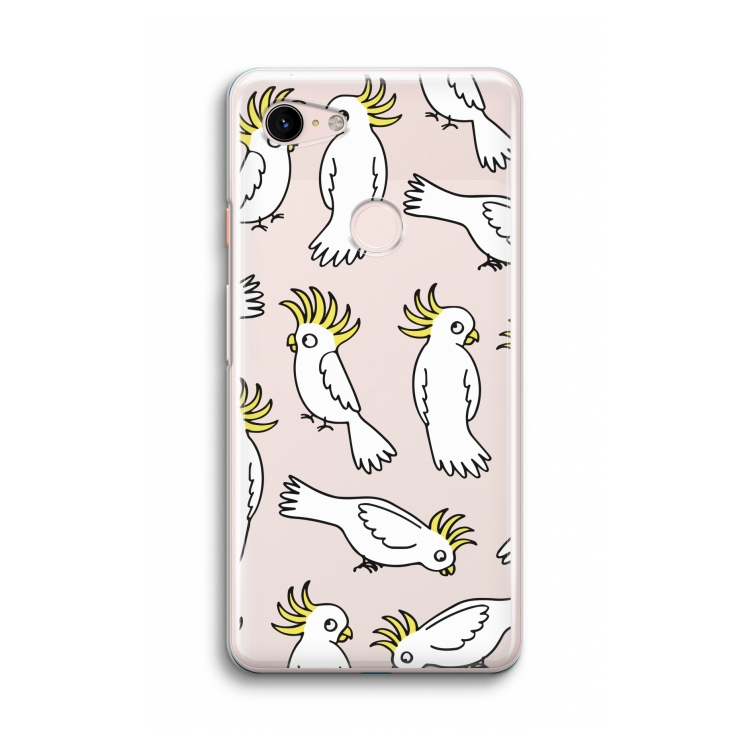 Papegaai: Google Pixel 3 Transparant Hoesje
