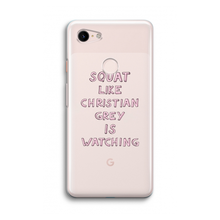 Christian Grey: Google Pixel 3 Transparant Hoesje