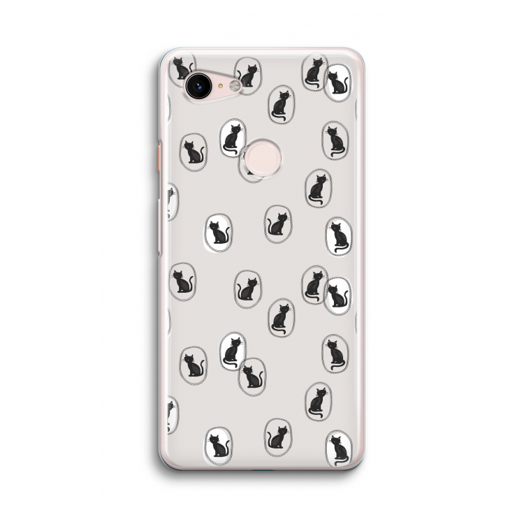 Miauw: Google Pixel 3 Transparant Hoesje