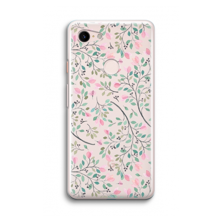 Sierlijke bloemen: Google Pixel 3 Transparant Hoesje