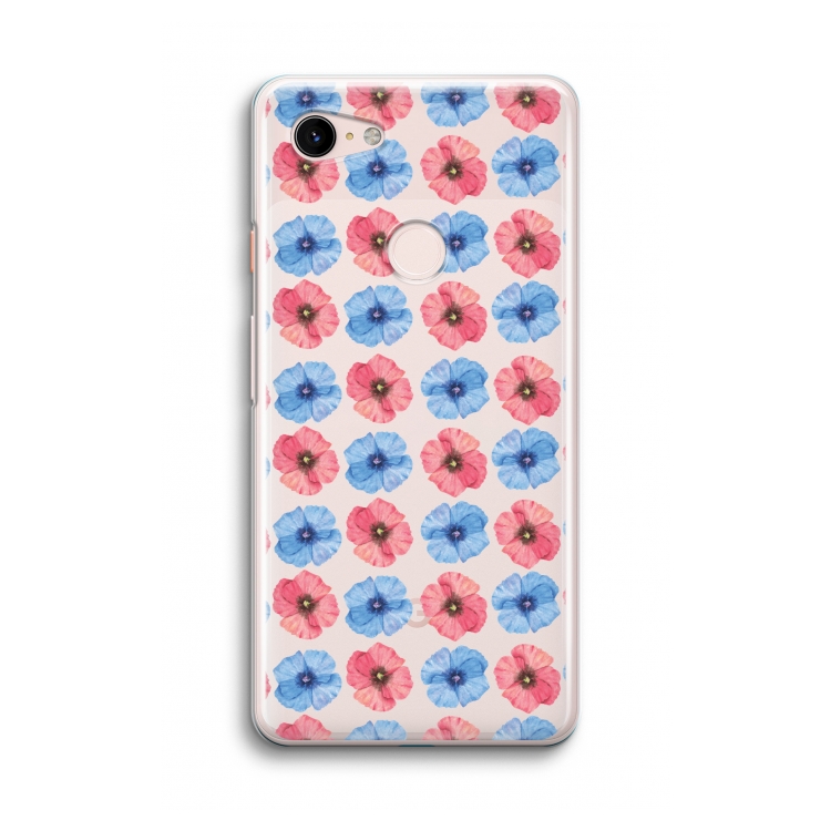 Klaproosjes: Google Pixel 3 Transparant Hoesje