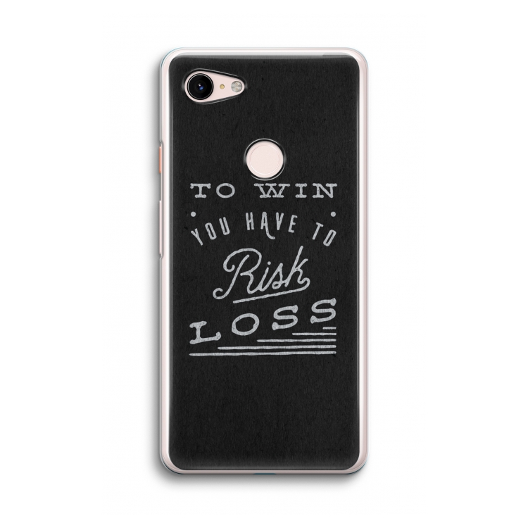Risk loss: Google Pixel 3 Transparant Hoesje