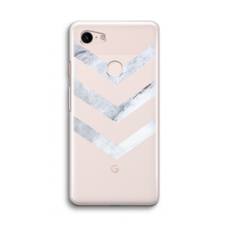Marmeren pijlen: Google Pixel 3 Transparant Hoesje
