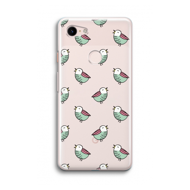 Vogeltjes: Google Pixel 3 Transparant Hoesje