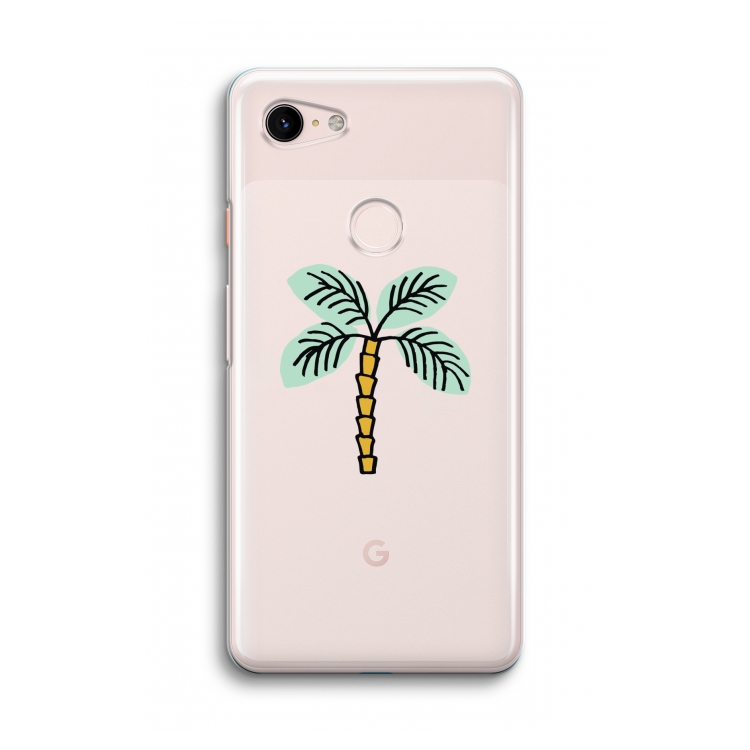 Palmboom: Google Pixel 3 Transparant Hoesje