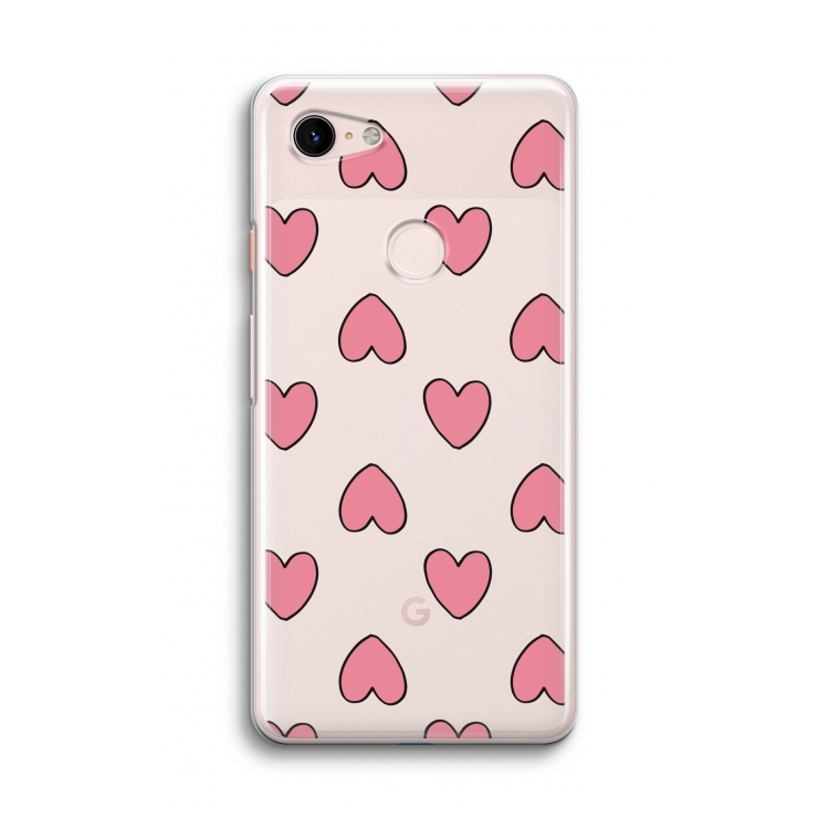 Ondersteboven verliefd: Google Pixel 3 Transparant Hoesje