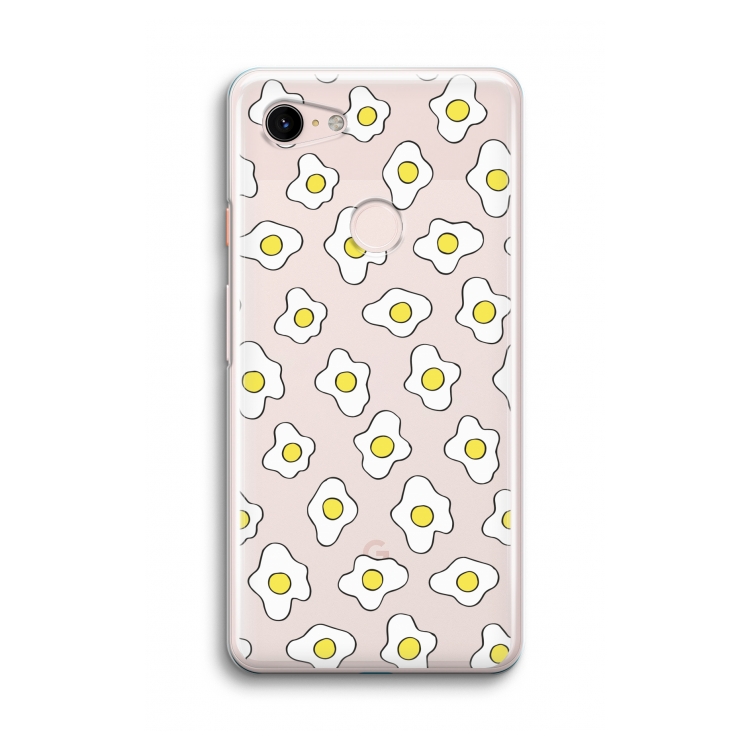 Spiegeleitjes: Google Pixel 3 Transparant Hoesje