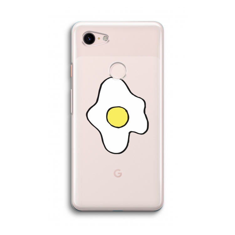 Spiegelei: Google Pixel 3 Transparant Hoesje