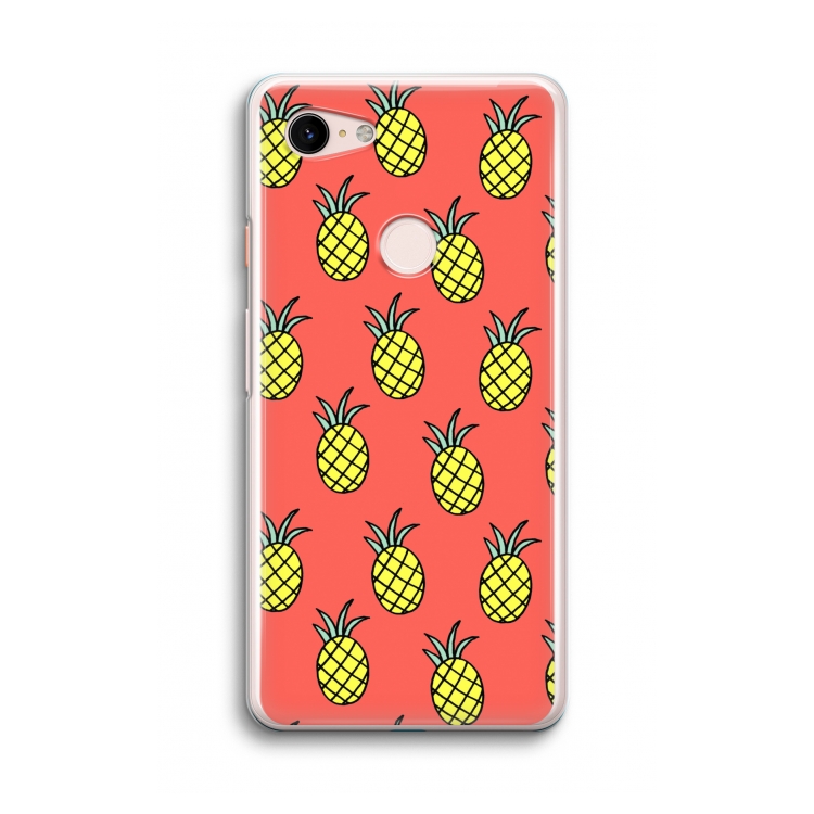 Ananas: Google Pixel 3 Transparant Hoesje
