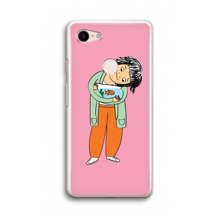 Visknuffel: Google Pixel 3 Transparant Hoesje