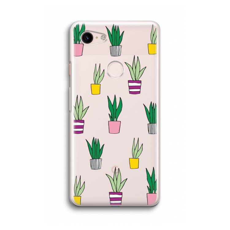 Sanseveria: Google Pixel 3 Transparant Hoesje