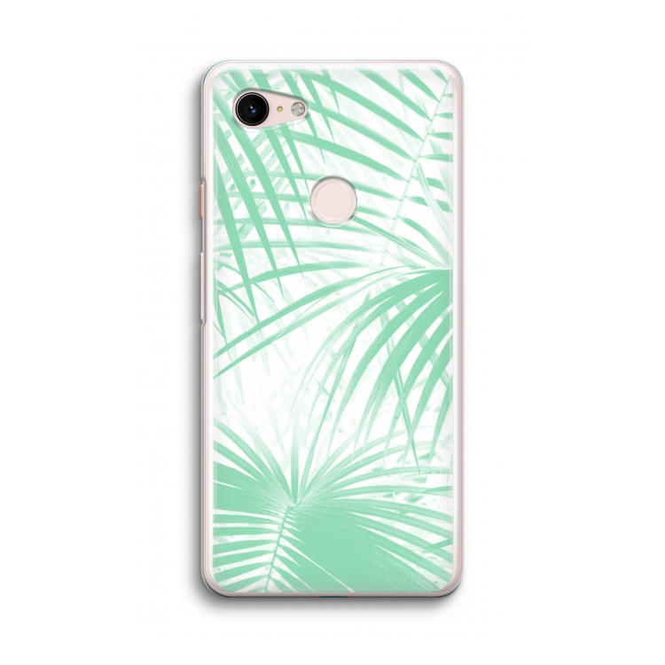 Palmbladeren: Google Pixel 3 Transparant Hoesje