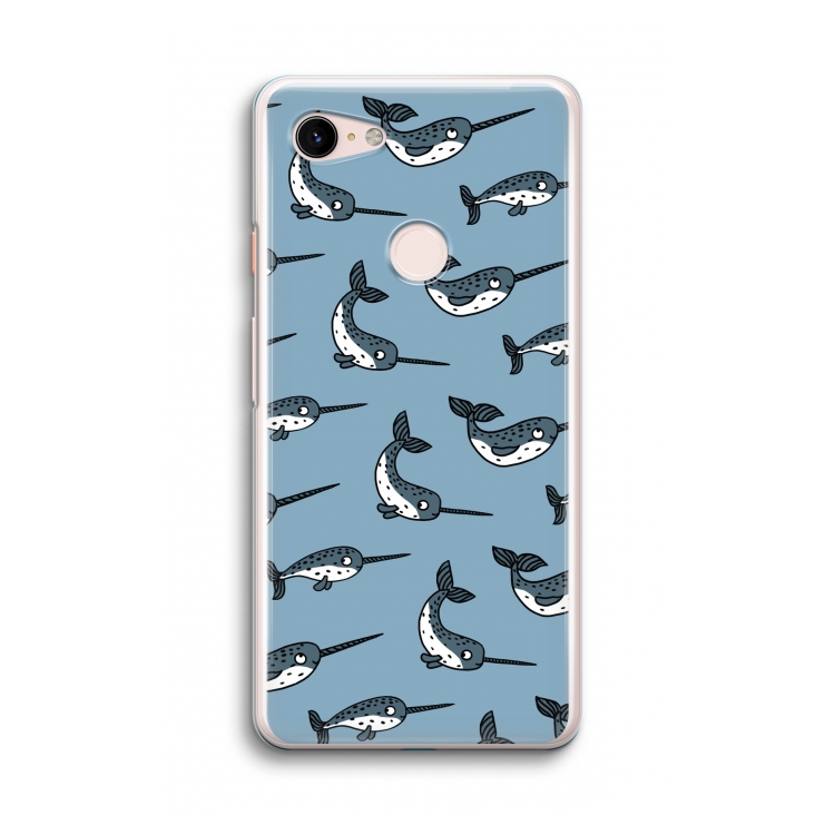 Narwhal: Google Pixel 3 Transparant Hoesje