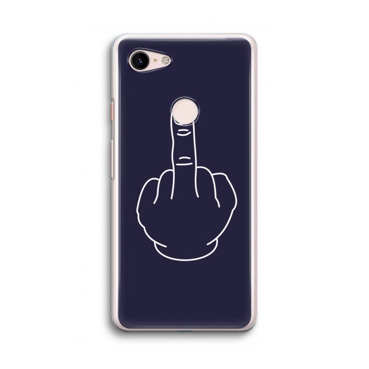 F**k U: Google Pixel 3 Transparant Hoesje