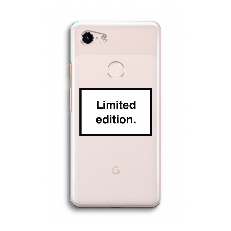 Limited edition: Google Pixel 3 Transparant Hoesje