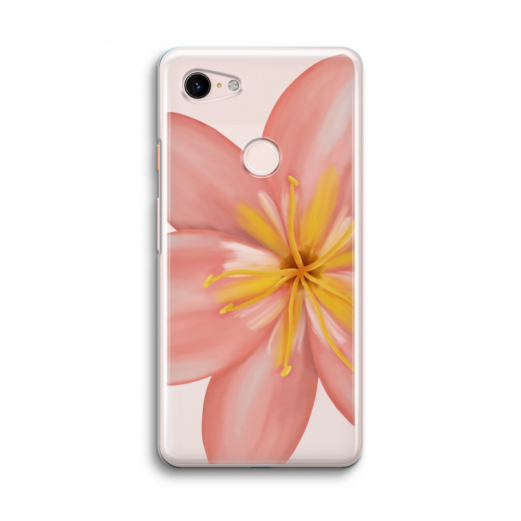 Pink Ellila Flower: Google Pixel 3 Transparant Hoesje