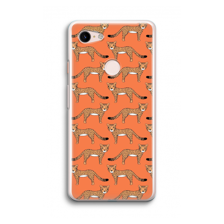 Cheetah: Google Pixel 3 Transparant Hoesje