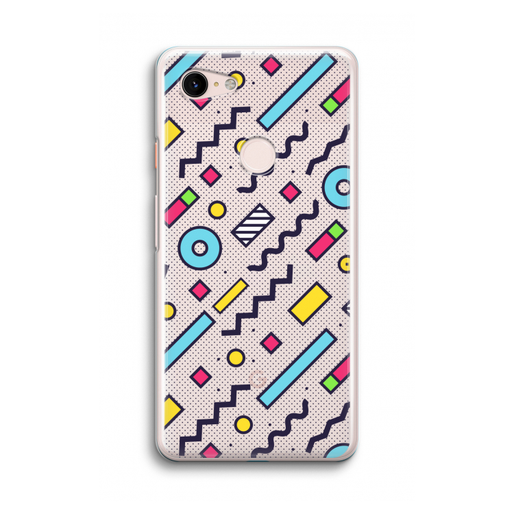 8-bit N°8: Google Pixel 3 Transparant Hoesje