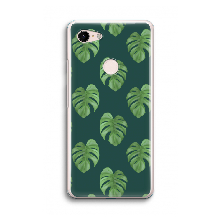 Monstera leaves: Google Pixel 3 Transparant Hoesje