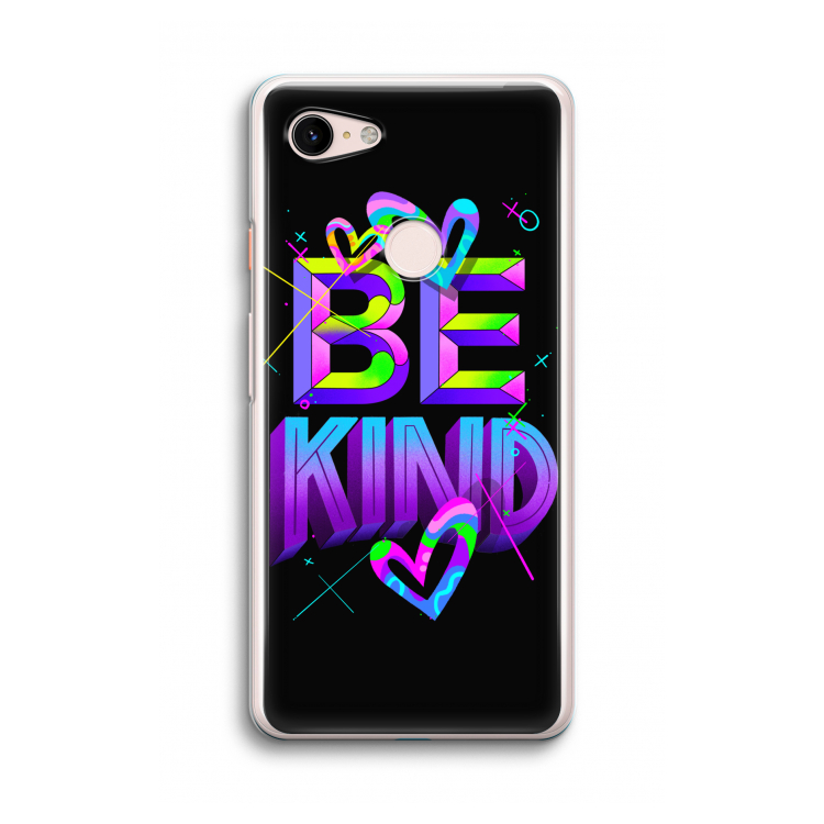 Be Kind: Google Pixel 3 Transparant Hoesje