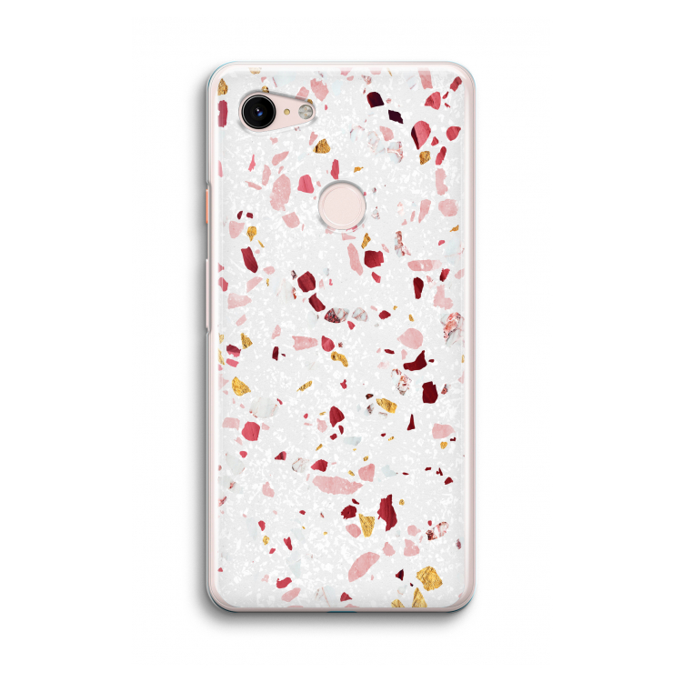 Terrazzo N°9: Google Pixel 3 Transparant Hoesje