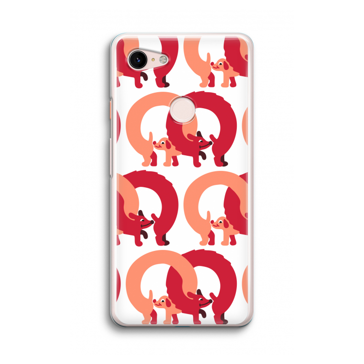 Dogs: Google Pixel 3 Transparant Hoesje