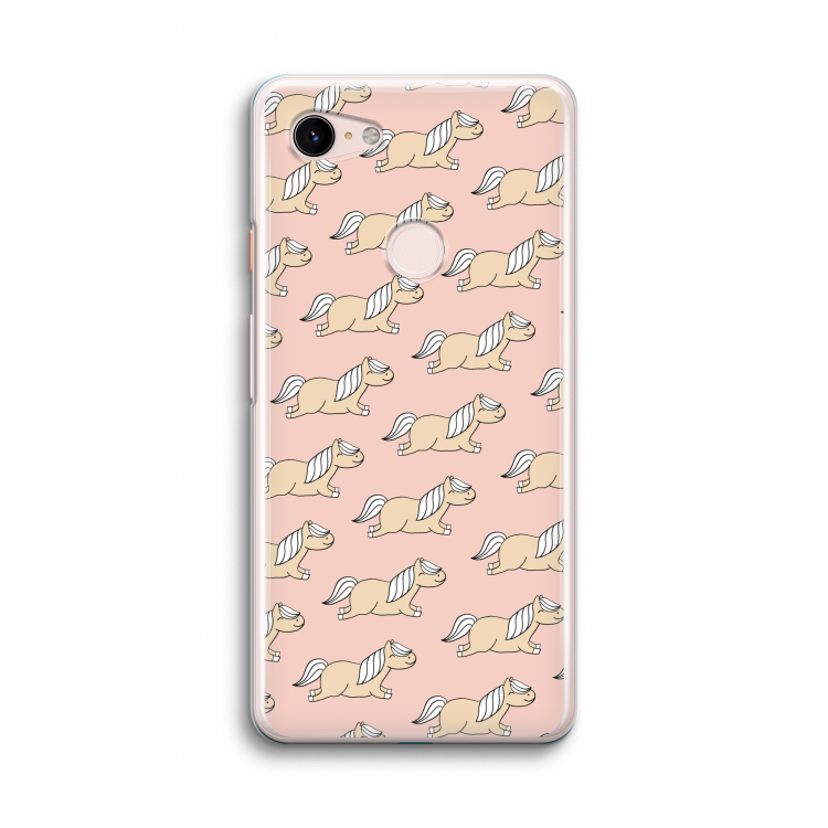 Ponys: Google Pixel 3 Transparant Hoesje