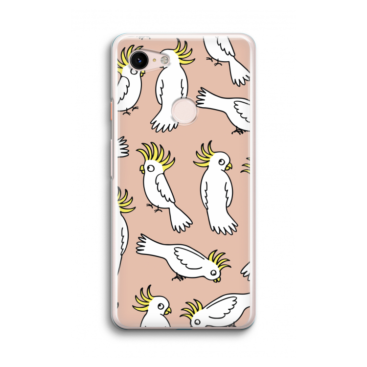 Papegaai: Google Pixel 3 Transparant Hoesje