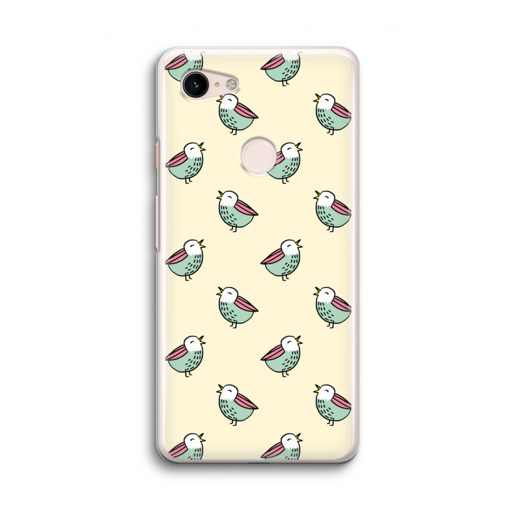 Vogeltjes: Google Pixel 3 Transparant Hoesje