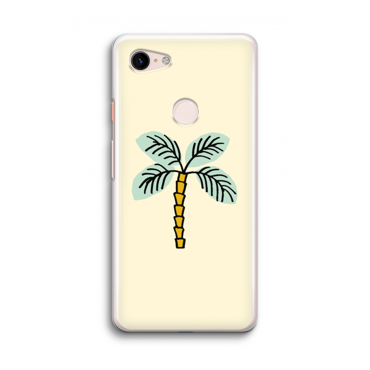 Palmboom: Google Pixel 3 Transparant Hoesje
