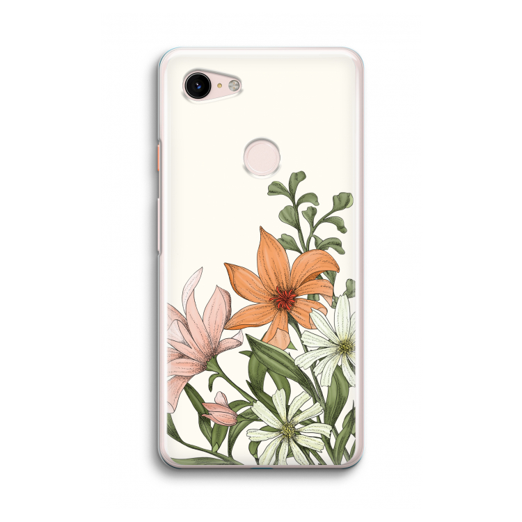 Floral bouquet: Google Pixel 3 Transparant Hoesje
