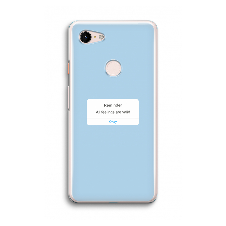 Reminder: Google Pixel 3 Transparant Hoesje