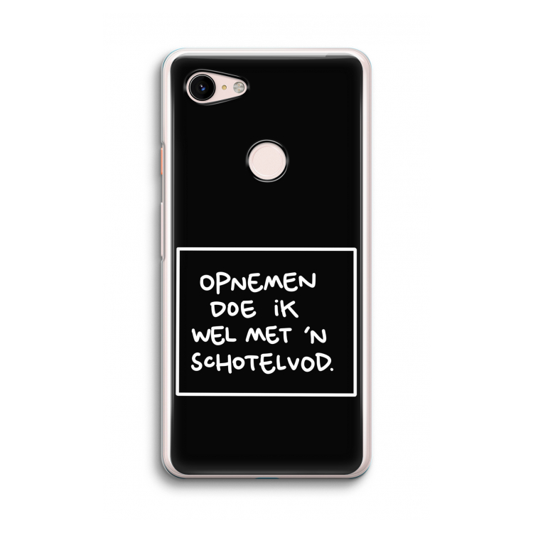 Schotelvod: Google Pixel 3 Transparant Hoesje