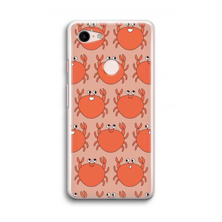 Krab: Google Pixel 3 Transparant Hoesje
