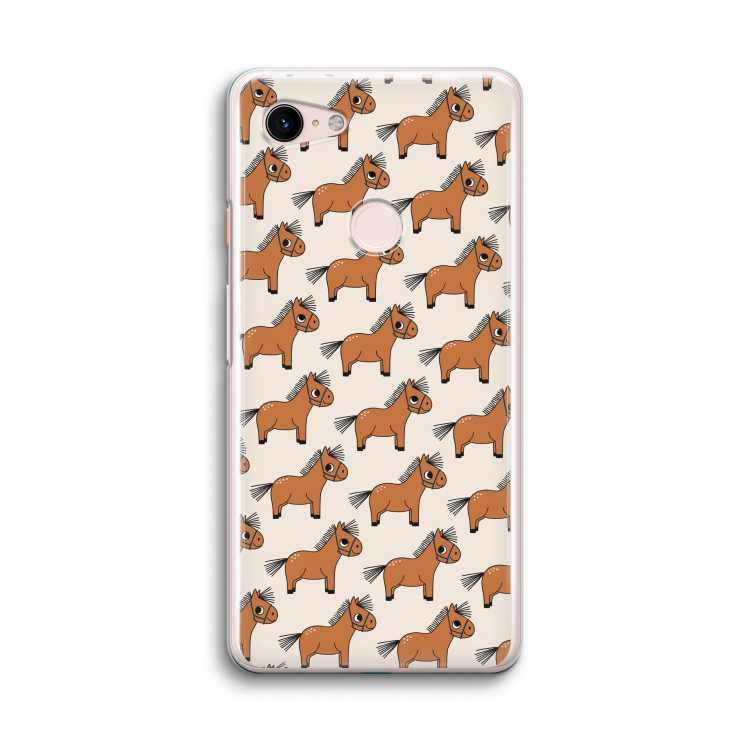 Pony: Google Pixel 3 Transparant Hoesje