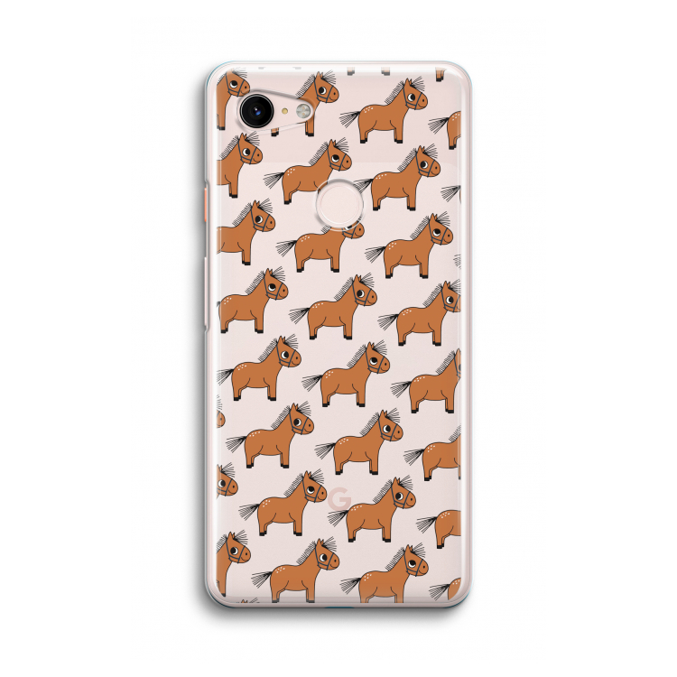 Pony: Google Pixel 3 Transparant Hoesje