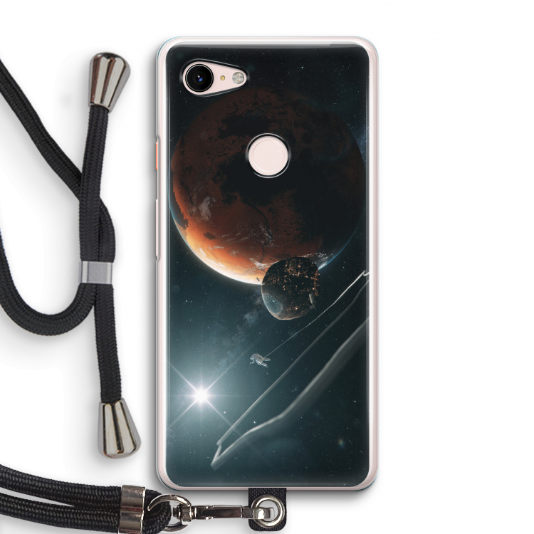 Mars Renaissance: Pixel 3 Transparant Hoesje met koord
