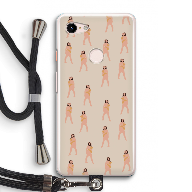 You're so golden: Pixel 3 Transparant Hoesje met koord