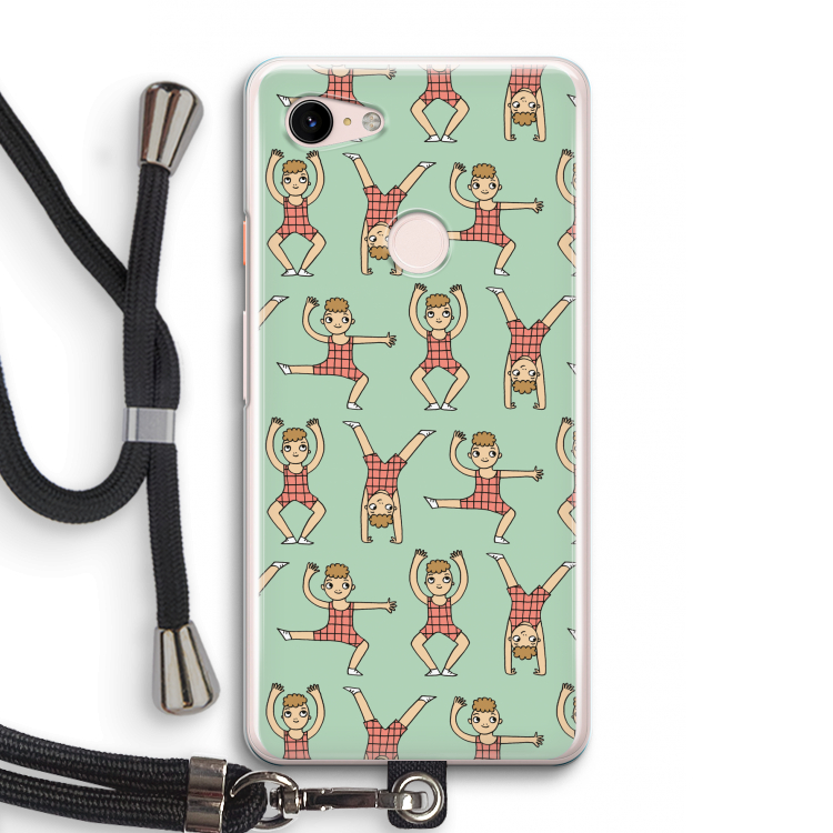 Gymboys: Pixel 3 Transparant Hoesje met koord