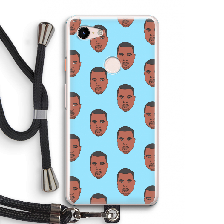 Kanye Call Me?: Pixel 3 Transparant Hoesje met koord