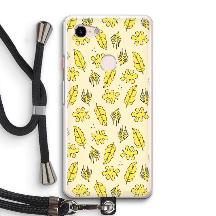 Herfst: Pixel 3 Transparant Hoesje met koord