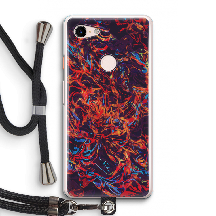 Lucifer: Pixel 3 Transparant Hoesje met koord