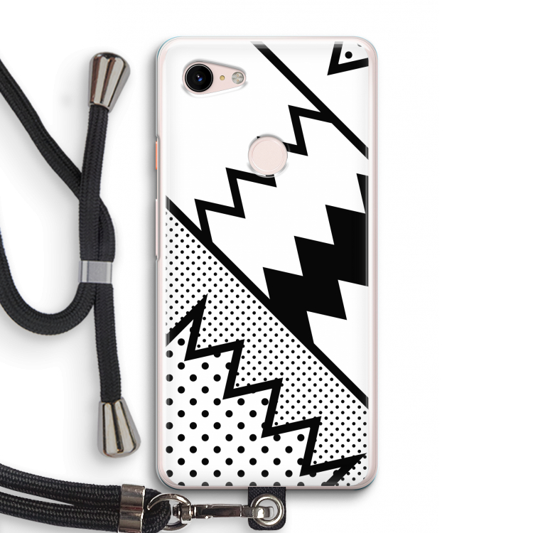 Pop Art #5: Pixel 3 Transparant Hoesje met koord