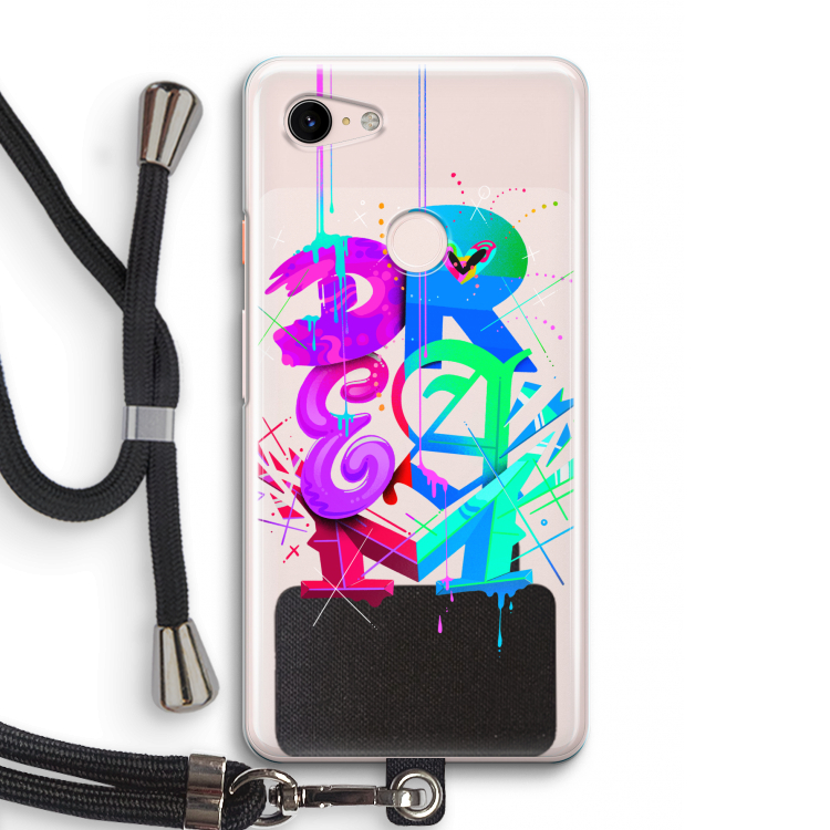 Dream: Pixel 3 Transparant Hoesje met koord