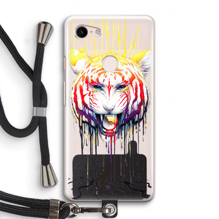 Fading: Pixel 3 Transparant Hoesje met koord
