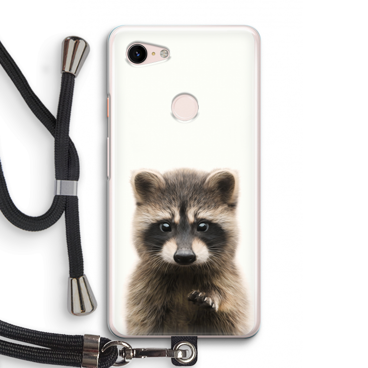 Rocco: Pixel 3 Transparant Hoesje met koord