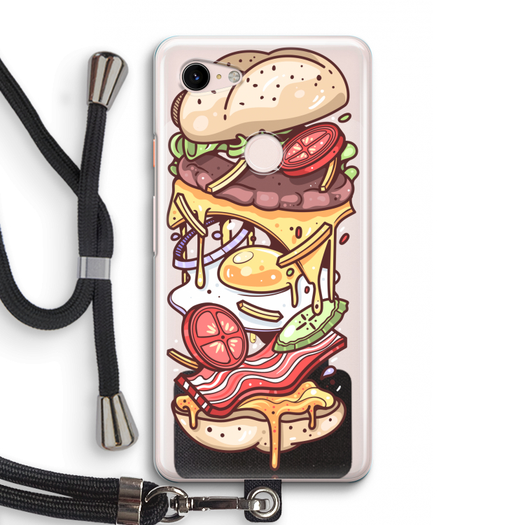 Diet Coke Please: Pixel 3 Transparant Hoesje met koord